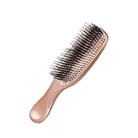Nouvelle Brosse de Massage et Nettoyage du Cuir Chevelu Zeus-style pour E-commerce Transfrontalier, avec Manche Rectangulaire en Polypropylène Électroplaqué, pour Cheveux Secs