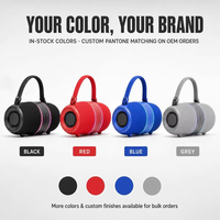 Speaker Bluetooth Portabel untuk Berkemah di Luar Ruangan Satu Unit Dua Speaker Pemutar Musik Magnetik Terpisah Dengan Radio FM TWS TF USB Panggilan Telepon