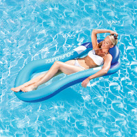 Lit flottant de plage de hamac d'eau gonflable de piscine de PVC de lit d'eau de piscine