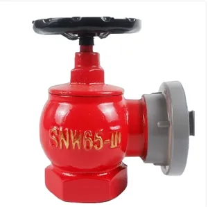 Válvula de boca de incendios rotativa de descompresión estabilizada Equipo de extinción de incendios interior 2,5 \ "1,5 \" Tipo de brida Válvula de aterrizaje de latón