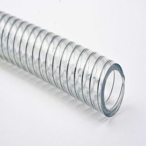 Прочный ПВХ спиральный стальной провод усиленный прозрачный пружинный гибкий термостойкий шланг для воздуховода режущая труба - Product Image 2