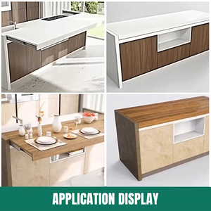 Extender Slide Rail System e strass-Out cucine Hardware Console scorrevole da pranzo meccanismo in alluminio tavolo allungabile regolabile - Product Image 6