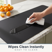 Tapis de table de cuisine en silicone de qualité alimentaire, écologique et moderne, antiadhésif, résistant à la chaleur, antidérapant, protection de comptoir, taille personnalisée