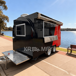 Kiosque de rue, chariots de vente rapide, camion de boissons, chariot alimentaire commercial, remorque de restaurant mobile - Product Image 3