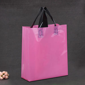 Vente en gros de sacs à provisions en plastique coloré LDPE de haute qualité personnalisés avec logo - Product Image 4