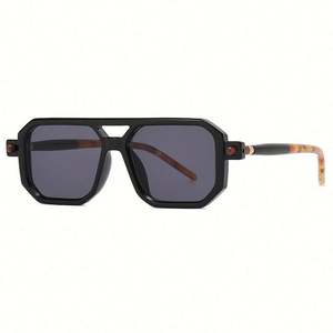 Gafas de Sol Cuadradas de Piloto Personalizadas de Moda 2022, Gafas de Sol Retro de Lujo con Bloqueo de Luz Azul para Hombre y Mujer - Product Image 5