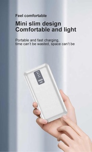 Vente flash Batterie portable ultra-fine étanche avec écran LED 10000mAh avec quatre câbles intégrés pour tous les téléphones - Product Image 3
