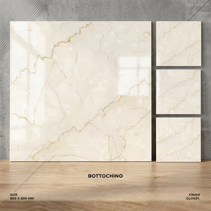Hotel Lobby Marble Look Porcelain Floor Tiles 2x2 Ft Polished Glazed Ceramic by Vistaar - Product Image 6