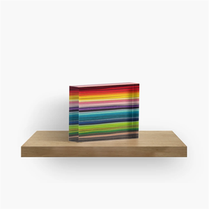 Bloque DE ARTE acrílico independiente personalizado de fábrica para mostrar bloques de fotos coloridos para Decoración - Product Image 4