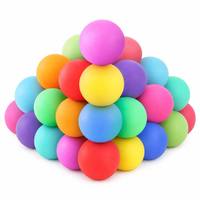 Balles anti-stress en mousse mate, douces au toucher, en vrac, en seau, couleurs assorties, balles anti-stress de bureau