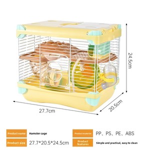 Tunnel de jeu d'intérieur tout-en-un pour hamster syrien doré, avec sable de bain et sable absorbant, pour toutes les saisons, accessoires et fournitures pour cage de hamster - Product Image 6
