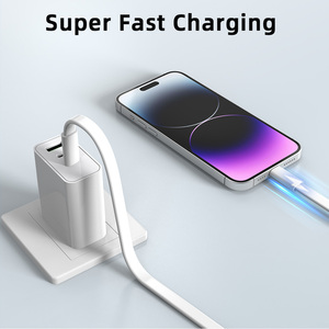 Cable USB C Schitec Blanco de 60W y 1m, TPE, Carga Súper Rápida, Tipo C a C, Cable UAB para iPhone - Product Image 4