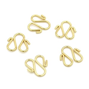 Stainless Steel <b>S</b>-<b>Hook</b> Clasp W-Shaped For Bracelet Making Gold And Silver Jewelry Findings Components 18mm Size - Product Image 2