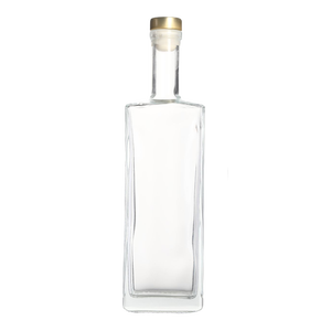 Fabricant Épais Transparent Whisky Liqueur Vodka Gin <span class=keywords><strong>Alcool</strong></span> Tequila Brandy <span class=keywords><strong>Mezcal</strong></span> Bouteille en Verre Emballage avec Liège - Product Image 2