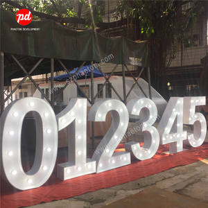 <span class=keywords><strong>13th</strong></span> fiesta de cumpleaños suministros 0-9 led gran letrero gigante número para el evento y suministros de la boda cumpleaños decoración - Product Image 2