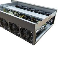 Metalfish — boîtier de serveur 12GPU, tour de pc avec espace pour emplacement de 45mm, carte mère ONDA, 2400w, PSU 4 + 64 go de SSD, tout-en-un