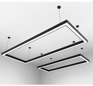 Lampada a Sospensione LED Lineare Rettangolare Moderna e <span class=keywords><strong>Semplice</strong></span> Dengbeiwang con Struttura in Metallo per Tavolo da Biliardo in Sala Biliardo - Product Image 1