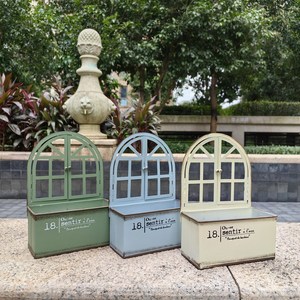 Maceta de Hierro Personalizada, Estilo Rústico Antiguo, Multicolor, para <span class=keywords><strong>Ventana</strong></span>, Piso, Colgante, Decorativa, para Plantas - Product Image 1
