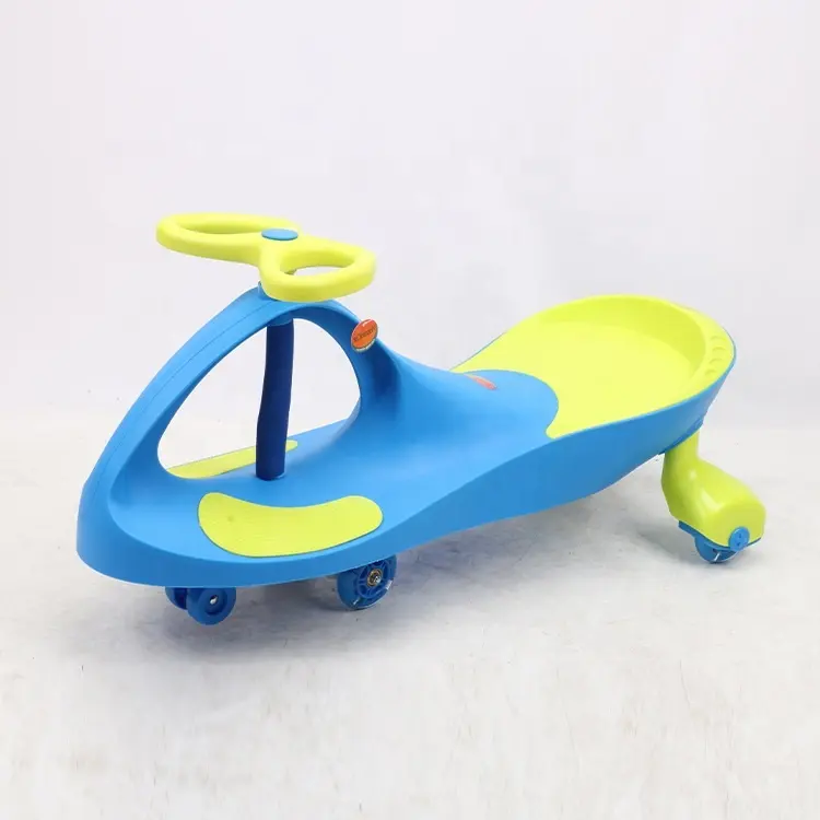 Best Selling OEM swing car ride on Swing Wiggle Car For Child/Blue kids children's swing plasma car 360 rotation