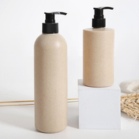 Bouteille à pompe en mousse biodégradable et écologique en paille de blé recyclable pour emballage cosmétique avec personnalisation OEM/ODM – Vente en gros