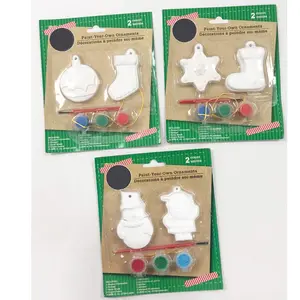 Wholesale Christmas gift kids diy ceramic painting toy coloured drawing toys educational painting gypsum toys for kids