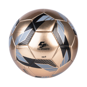 CJ Sports Recreation Silver TPU 410-450g 5 Balón de fútbol duradero Cosido a máquina para partidos de entrenamiento recreativo Hecho en Vietnam - Product Image 1