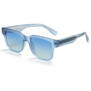 Lunettes de soleil Greyjack, monture TR, protection UV400, polarisées, unisexes, verres carrés, monture bleue transparente, lunettes de soleil tendance - Product Image 5