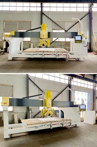 Titan cộng với 5 + 1 trục CNC cầu đã thấy máy CAD đầu vào thạch anh đá chìm cắt máy móc - Product Image 4