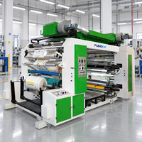 Machine d'impression flexographique professionnelle 4 couleurs de type superposable rouleau-à-rouleau pour emballages de sacs de riz et de sacs d'engrais en PP tissé