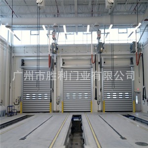 Porte industrielle électrique à enroulement rapide en alliage d'aluminium rigide haute vitesse 6m x 6m pour entrepôt, usine, logistique - Product Image 1