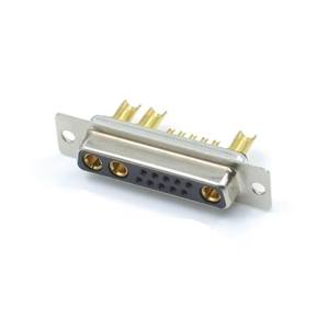 <span class=keywords><strong>Copa</strong></span> de conector hembra D-<span class=keywords><strong>Sub</strong></span> 13W3 con PIN dorado de alta corriente tipo recto para soldadura de cable Conector de cable Premium - Product Image 6