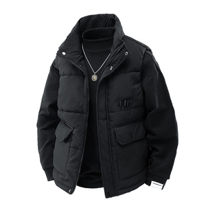 Chaleco para Hombre Otoño con Forro Polar Nuevo Diseño Combinado para Hombres de Mediana Edad, Chaleco Casual de Negocios - Product Image 2