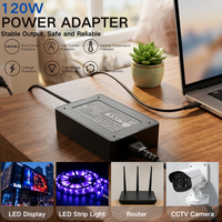 Adaptateur d'alimentation médical MYIXI IEC60601 AC-DC 24V 5A 120W GaN certifié CE avec garantie de 2 ans pour les bandes LED, les imprimantes