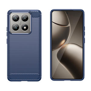 Para Redmi Note 13 Pro, funda de teléfono con patrón de <span class=keywords><strong>fibra</strong></span> de carbono para Xiaomi 14 Pro Note 13, funda protectora de teléfono de TPU cepillado en Stock - Product Image 4