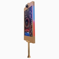 27 Zoll Vergoldeter Glücksspiel-Roulette-Monitor mit Doppelseitiger LED-Lampe und LCD-Bildschirm für Casino-Tische