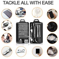 Kit d'outils de réparation magnétique DIY Grade 115 1, jeu de tournevis de précision multi-usages pour électronique, iPhone, projets DIY, acier OEM