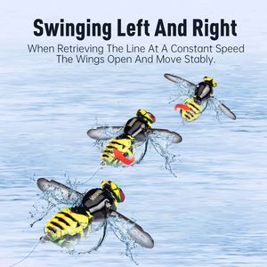 Mới đến Wasp thu thập dữ liệu mồi 40mm 4.2g Topwater Bionic côn trùng Swing wobblers nhân tạo côn trùng mồi lỗi cho nước ngọt - Product Image 5