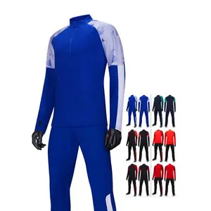 Özel tasarım kendi futbol eşofman toptan boş ucuz futbol koşu erkek eşofman tişörtü erkekler hoodie