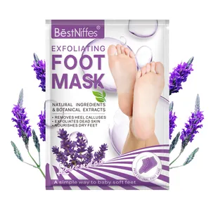 Grosir masker kaki 3 Pak Lavender Aloe Peeling melembapkan masker pengelupasan kaki alami masker nutrisi pemutih