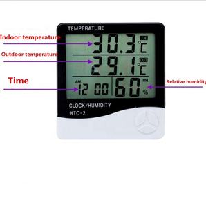 Elektronik LCD termometre higrometre HTC-2 kapalı açık dijital termometre higrometre - Product Image 5