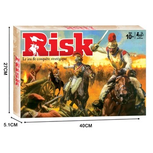 <span class=keywords><strong>Gioco</strong></span> di Carte Interattivo Classico RISK in Plastica, Edizione Francese del <span class=keywords><strong>Gioco</strong></span> da Tavolo Strategico RISK, Mini Poker per Deduzione Punti - Product Image 2