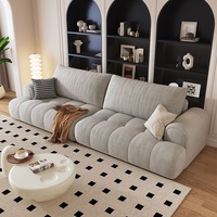Canapé de salon en vente chaude, ensemble de canapés modernes en crème, canapé élégant et luxueux, canapé classique en tissu, canapé moelleux en velours nuage pour la maison