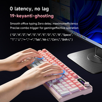 Furycube IP98 Pro 19-Key Rollover 98 Keys Mechanical Feel Keyboards RGB Backlit 2.4GHz Wireless Membrane Keyboard