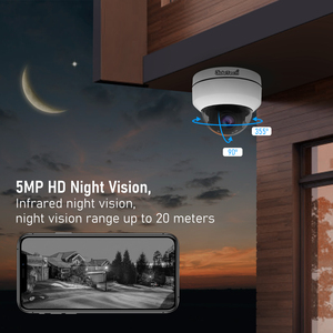 Jidetech poe 5x zoom quang cmos cảm biến <span class=keywords><strong>camera</strong></span> an ninh 5mp độ phân giải phát hiện con người ieee 802.3af tiêu chuẩn - Product Image 5