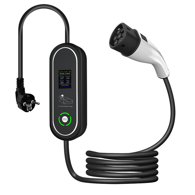 New JIKAI Type 2 Level 2 EV Wallbox AC 7KW 16A 380V Input Portable Home Fast Charging EV Car Charger for Replacement/Repair