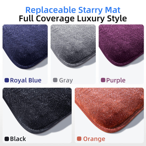 Tapis de sol de voiture de luxe sur mesure à double couche en cuir <span class=keywords><strong>ciel</strong></span> étoilé, non toxique, antidérapant, toutes saisons, pour Audi <span class=keywords><strong>Mercedes</strong></span>-Benz Honda - Product Image 6