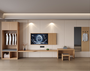 Ensembles de Chambres à Coucher de Luxe Personnalisés en Contreplaqué Cinq Étoiles pour Hôtels Modernes - Product Image 2