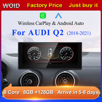 STWEI Android 14 CarPlay para Audi Q2 2018-2021, Radio de Auto con Pantalla Táctil, Reproductor Multimedia para Auto con GPS, Navegación GPS