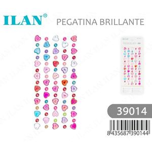 Adesivi Decorativi per Unghie Ilan con Strass Scintillanti 39014 a Forma di Cuore - Product Image 3