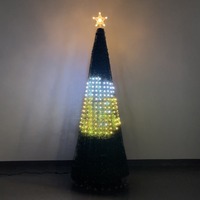 Lampes Led intelligentes couleur changeante, Center de Shopping extérieur, arbre de noël, contrôle par application mobile, lumière féerique de vacances
